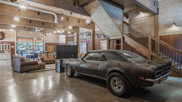 When Your Living Room Has Parking, it Might Just be a Gear Head Home!